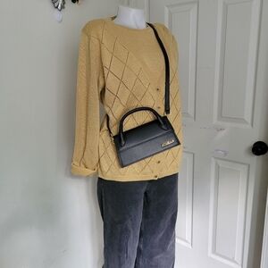 Alfred Dunner Men's Beige Cardigan Sweater size M